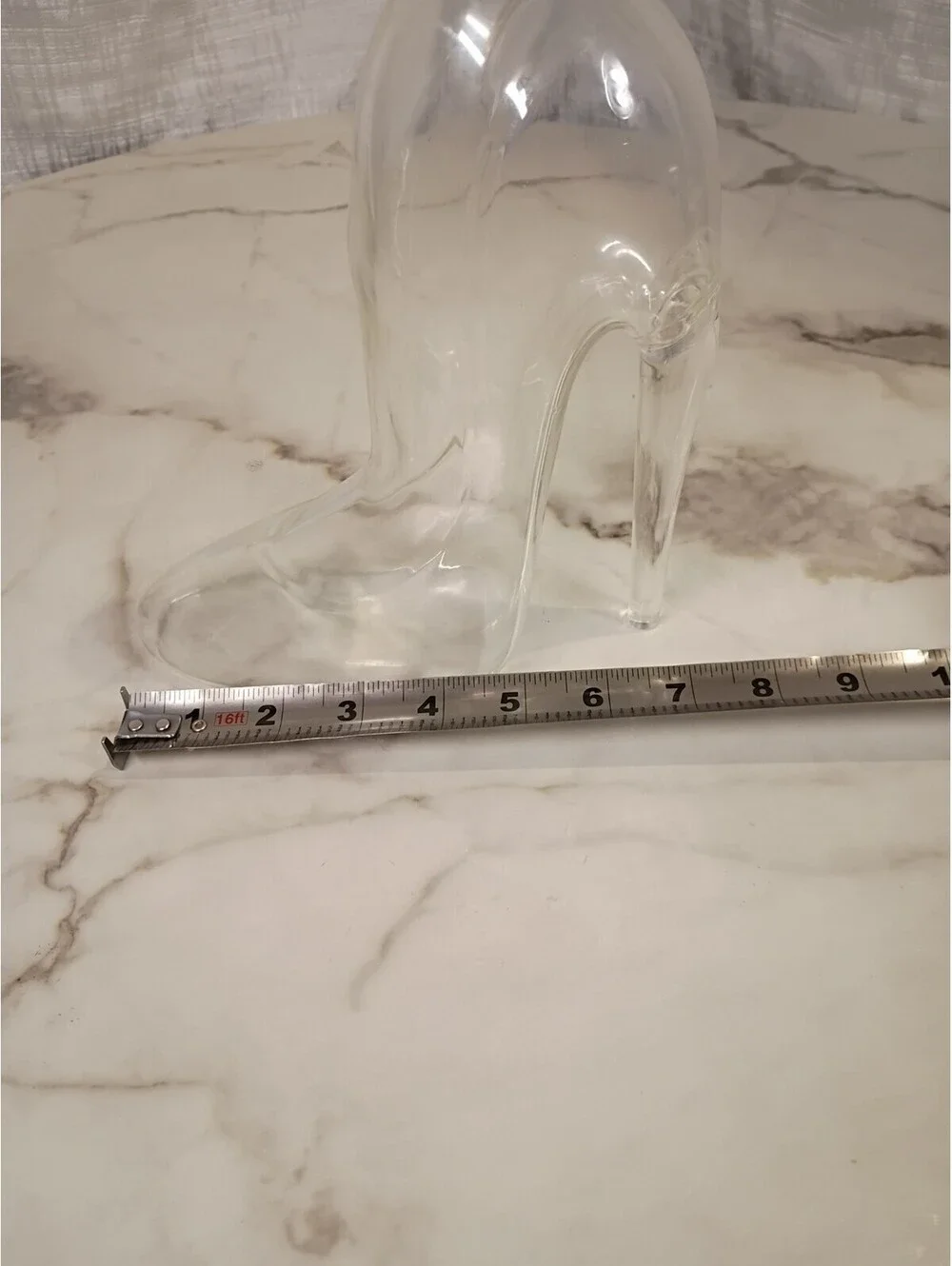 Clear Glass Stiletto High Heel Shoe Liquor Decanter Bar Accessories